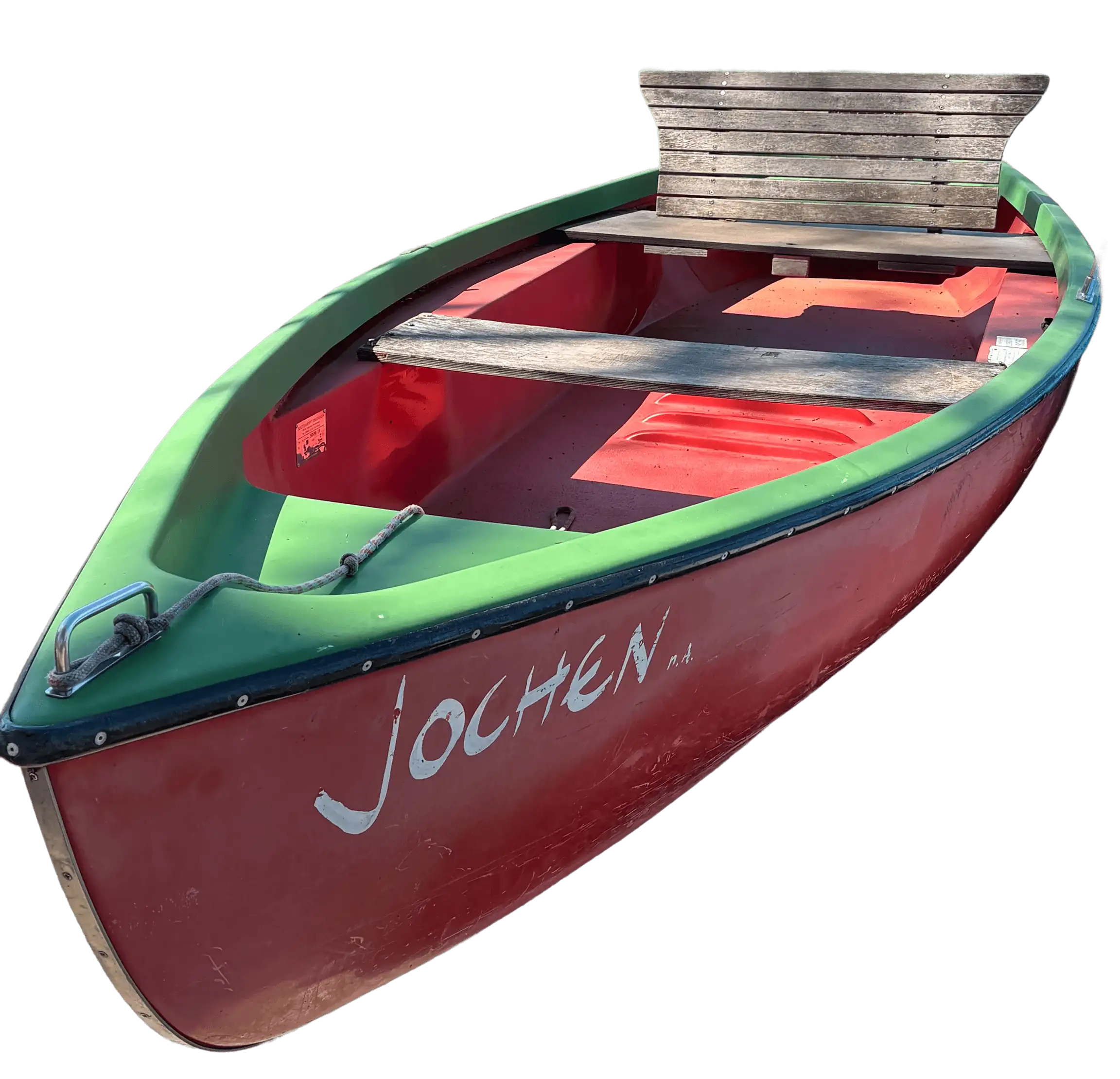 Ruderboot des Bootsverleihs Stumbaum